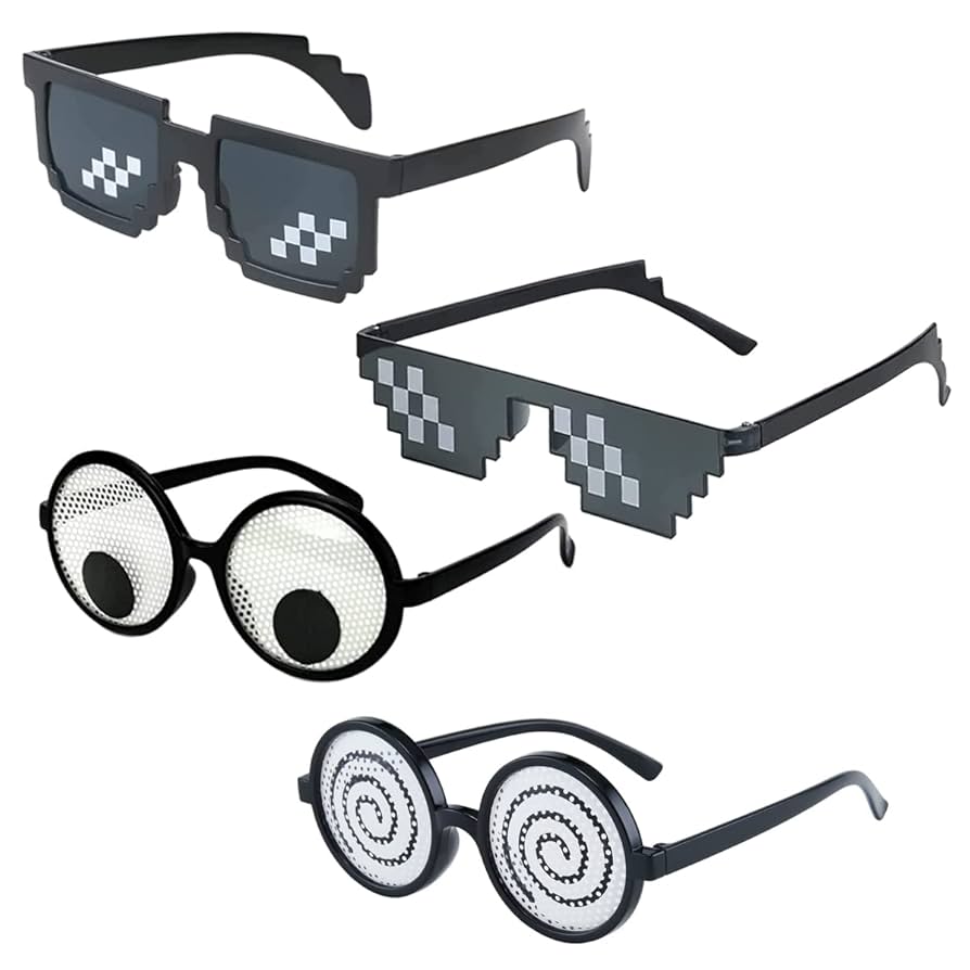 Amazon.co.jp: Kemxing パーティーメガネ モザイクサングラス 4